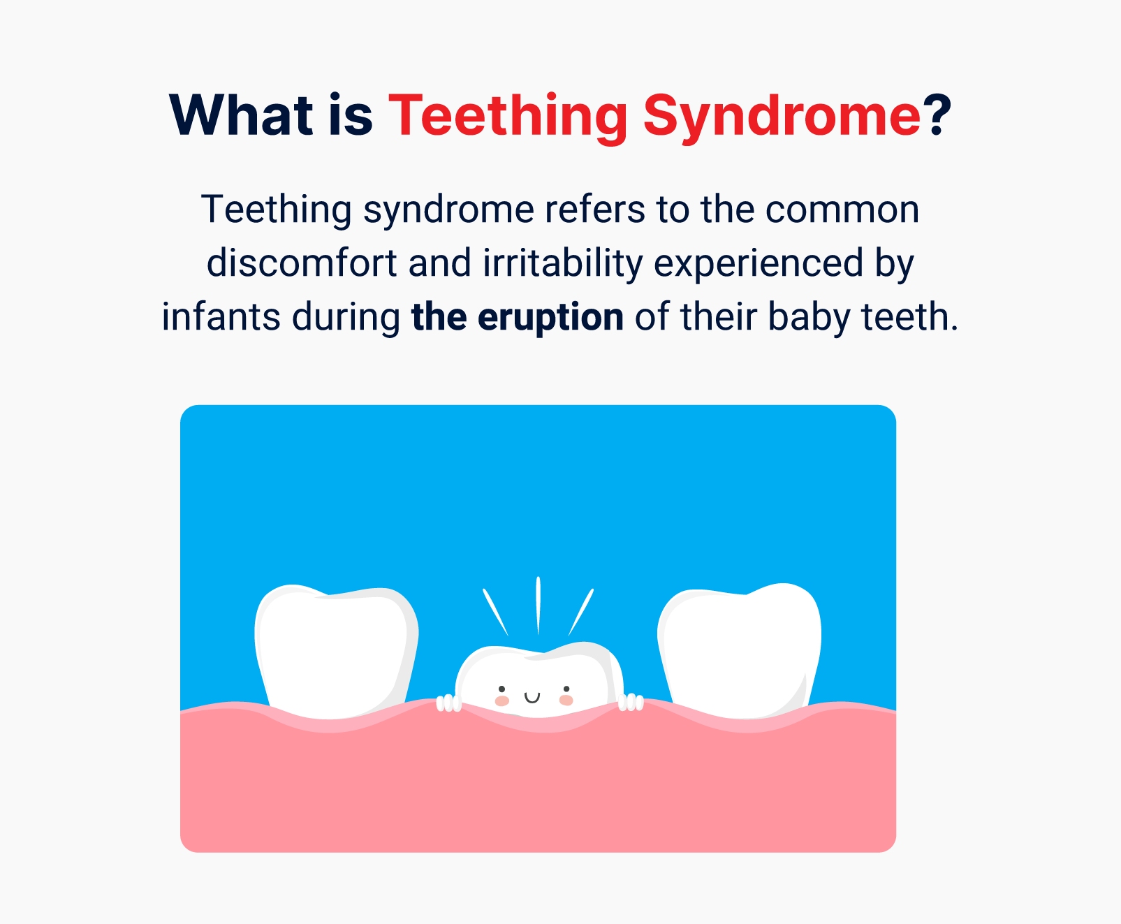 What is teething syndrome